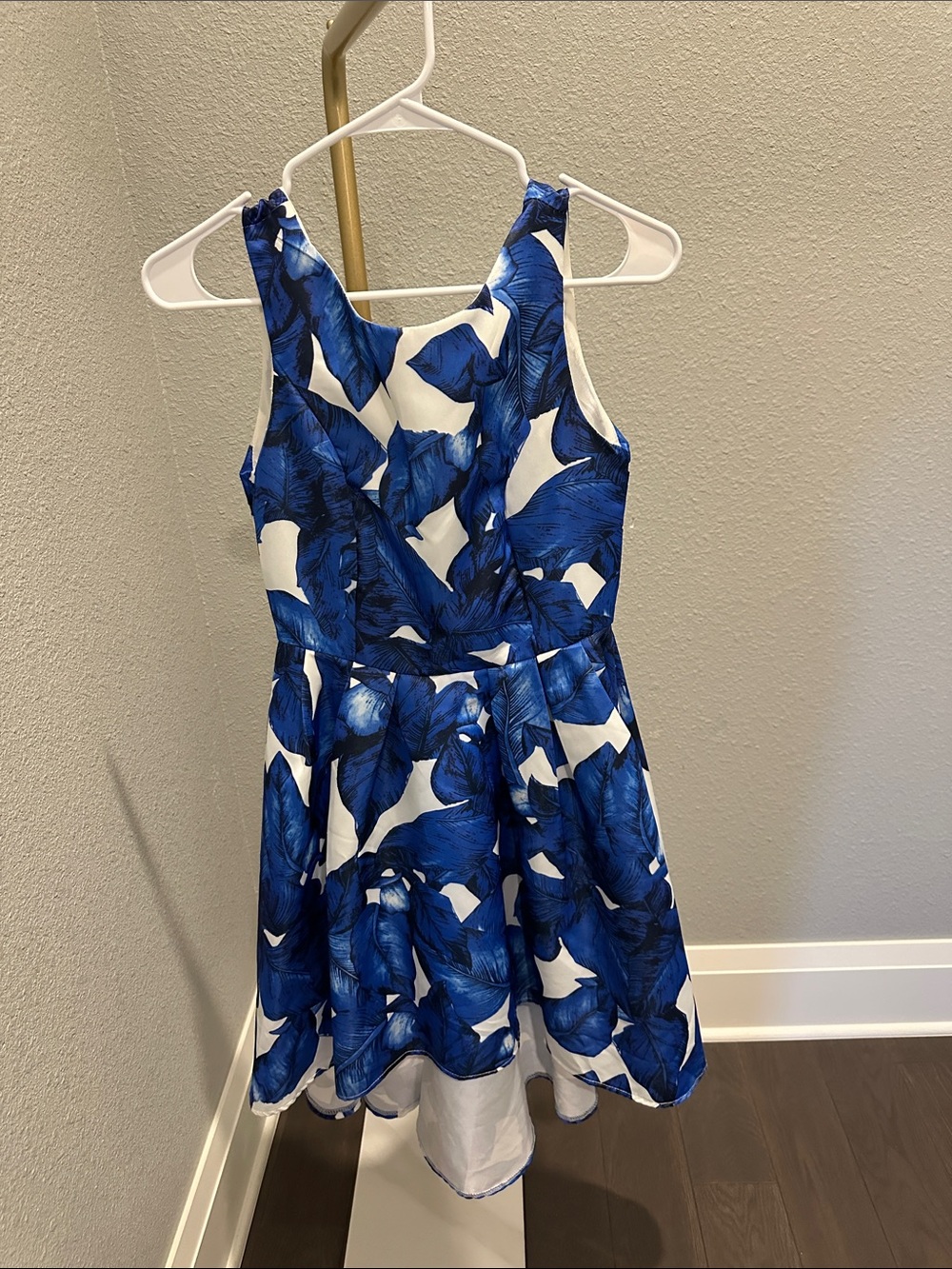 Eleanor Blue Floral Fit & Flare Dress - Women's — image 2 of 8